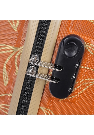 Wexta Wx-300 Yaprak Baskılı Kiremit Büyük Boy Valiz Baskılı Kiremit