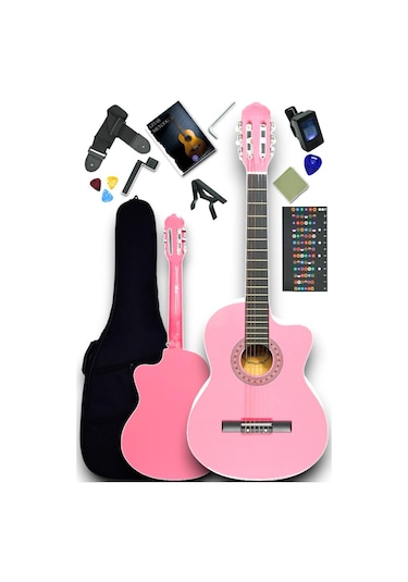 Cg-3901pk Klasik Gitar 4/4 Sap Ayarlı Kesik Kasa Full Set