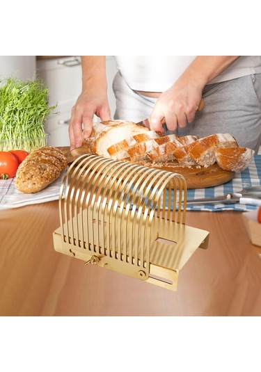 Homyl Ekmek Dilimleyici Pişirme Aleti Ev Yapımı Ekmekler Altın