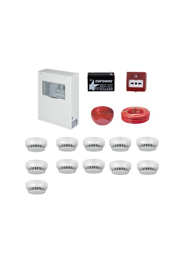 Teknim Yangın Alarm Sistemi Seti 11 Li Kablo Dahil