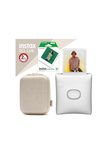 Fujifilm Instax SQ Link Ex D Akıllı Telefon Yazıcısı + Seti 3 Beyaz