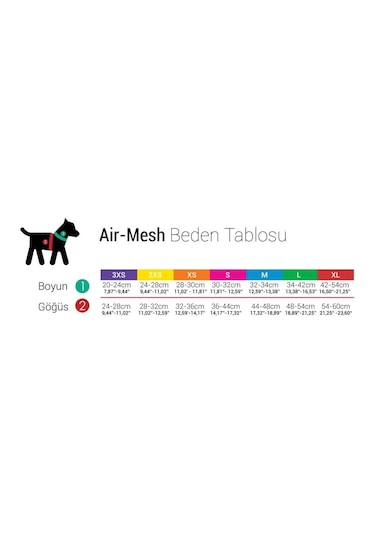 Tailpetz Air Mesh Harness Göğüs Tasması Sax XSmall Mavi