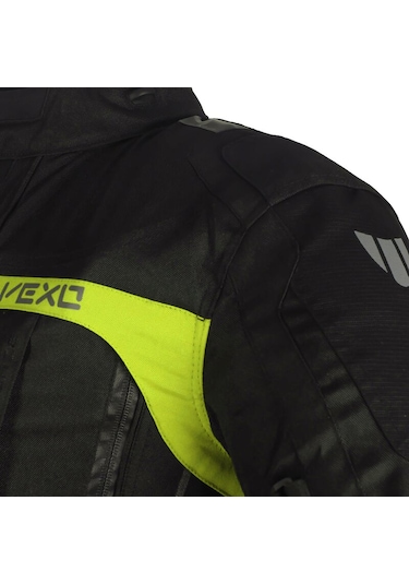 Vexo Adventure H20 Siyah-neon Sarı Motosiklet Montu