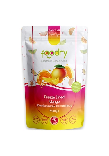 Freeze Dried Mango Dondurularak Kurutulmuş Mango 17 G