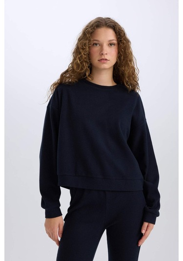 DeFacto 2'li Takım Basic Düz Bisiklet Yaka Üst Esnek Belli Uzun Alt E3841AXNSNV241 Lacivert DeFacto 2'li Takım Basic Düz Bisiklet Yaka Üst Esnek Belli Uzun Alt E3841AXNSNV241 Lacivert