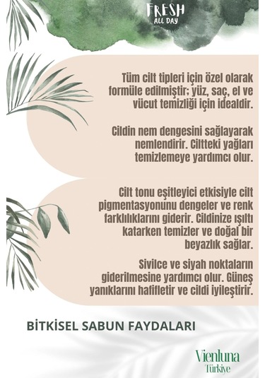 Vienluna Sidr Sabunu 3 x 360 G