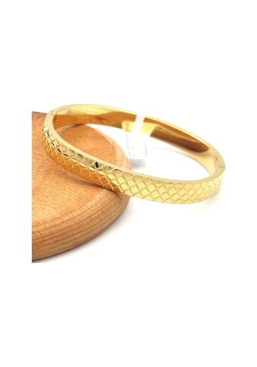 Baklava Desenli Çelik Bilezik