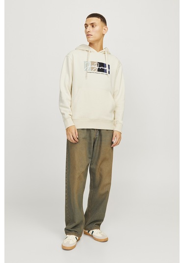 Jack & Jones Erkek Sweat 12262421 Bej Bej