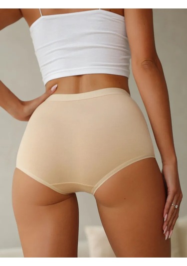 Berrak 3 Lü Paket Yüksek Bel Toparlayıcı Külot 11656 Ten