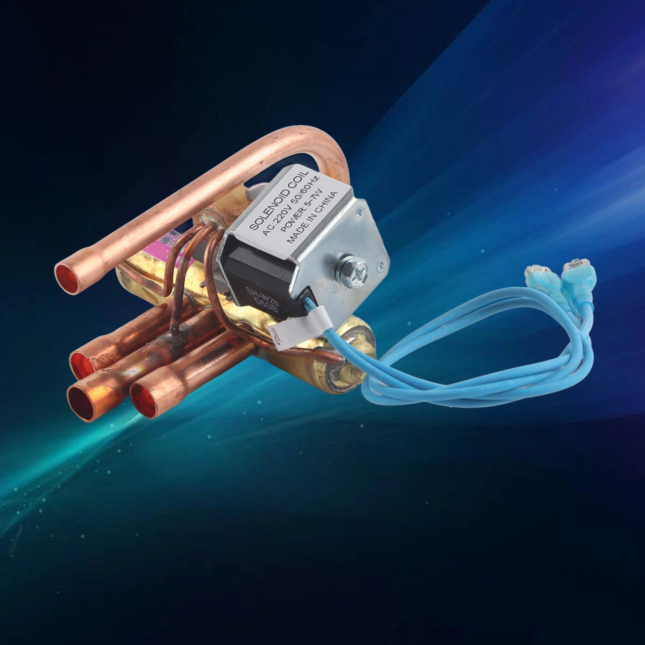 Hangfox Klima Isıtma-soğuma Dönüştürücü Bakır Elektromanyetik Dört Yollu Valf 1p Soğutma Tamir Parçası