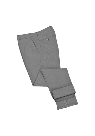 Erkek Klasik Kuş Gözü Kumaş Pantolon Bgl-st04738 Gri