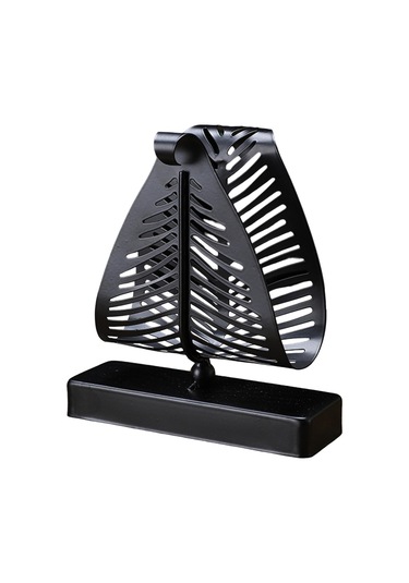 Homyl Peçetelik Tezgah Üstü Mendil Rafı Dikey Metal Kağıt Siyah