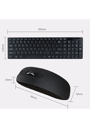 Yunboo Kablosuz Klavye & Fare Seti - 2.4ghz, 1200dpı, Usb Alıcı Paylaşımı, Ergonomik Tasarım