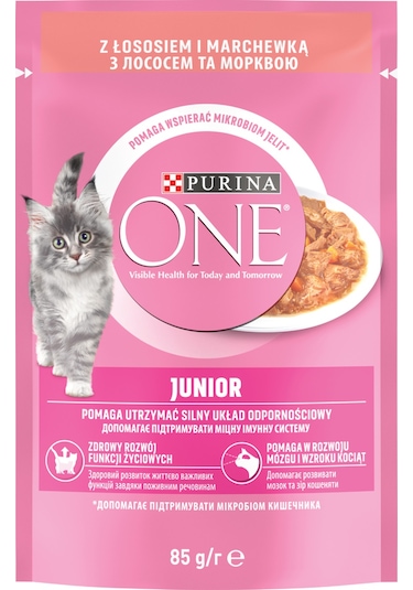 Purına One Junior Somonlu Yaş Yavru Kedi Maması 26x85g