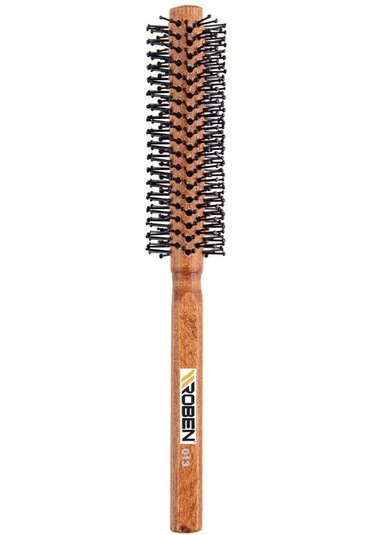 Roben Ahşap Saplı Saç Fırçası Saç Fırçası 013