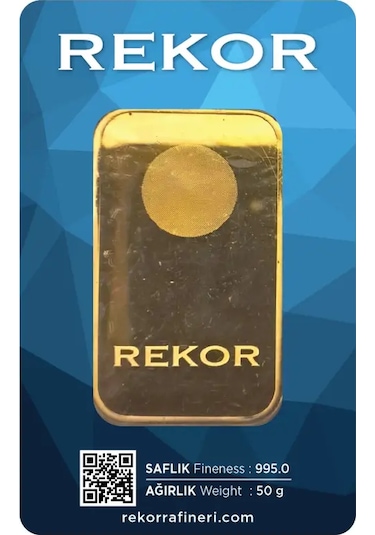 Rekor 50 Gr Külçe Altın