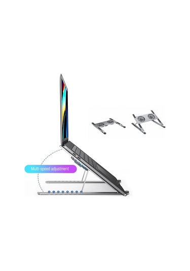 Cbtx P11f Katlanır Dizüstü Bilgisayar Masaüstü Tablet Dizüstü Bilgisayarlar İçin Tutucu 2 Soğutma Fanı İle