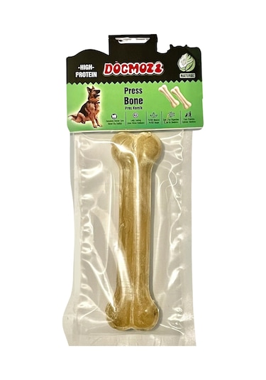 Dogmozz Premium Deri Pres Natural Köpek Kemiği 22 CM