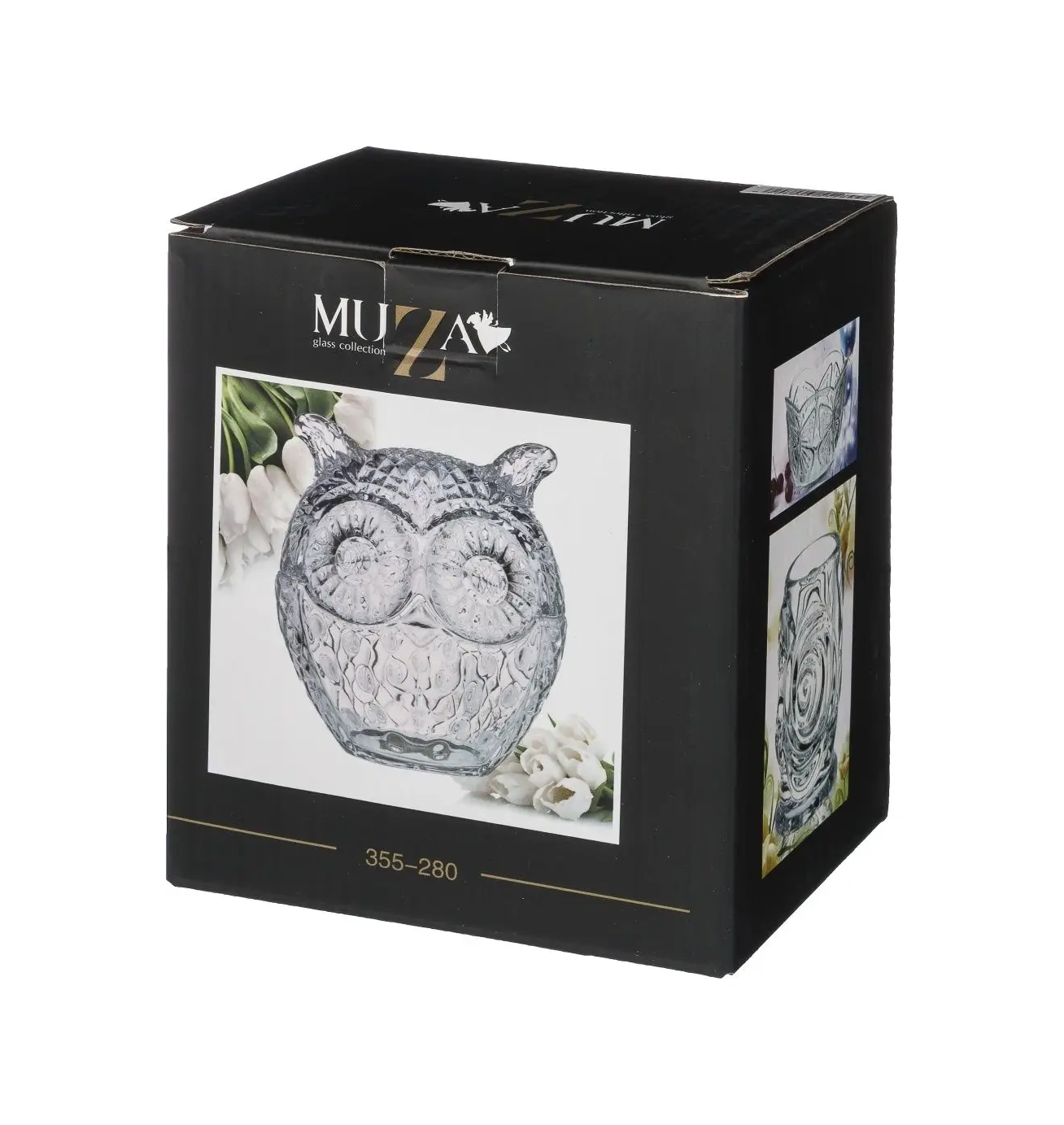 Lefard "kuş" Şekerlik 250 Ml Kapaklı Cam 156228524 Beyaz