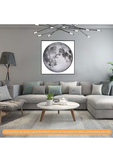 Xiyyadms Uzay Tema 1000 Parça Dıy Puzzle - Zeka Geliştirici Ev Dekoru - 67.6cm Çaplı Duvar Resmi