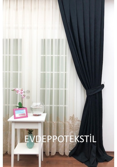 Evdepo Home Fon Perde Soft Siyah (406648133) Siyah