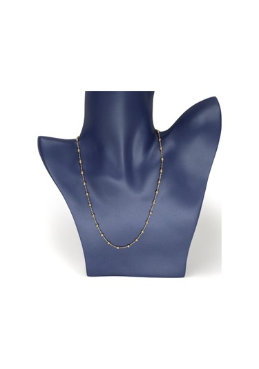 Şehir Işıltısı Boncuklu Toplu Kolye Altın