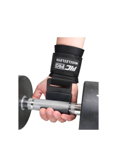 Musclecloth Lifting Hooks Ağırlık Kaldırma Kancası Siyah