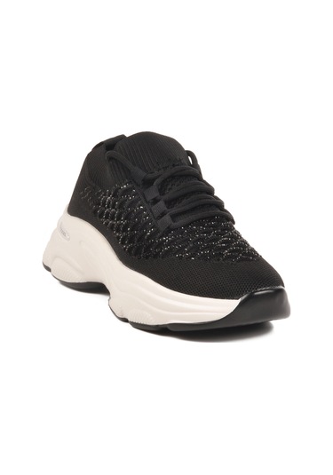 Voyager Siyah Triko Örme Kadın Sneaker Çok Renkli