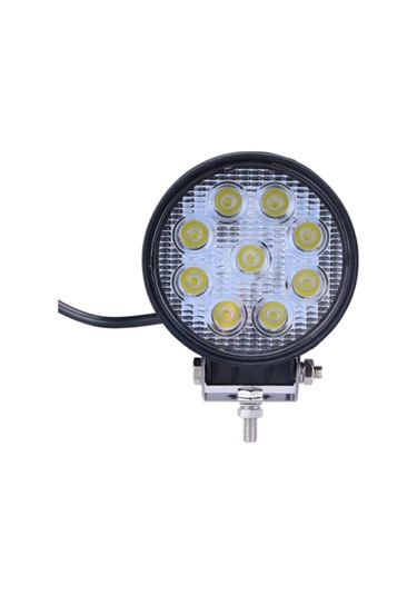 9 Led Yuvarlak Çalışma Lambası Off Road Traktör Tekne