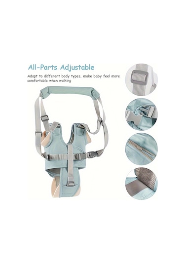 Tcherchi Bel Korumalı ve Düşmeyi Önleyici Çekiş Halatlı Bebek Yürüme Kemeri