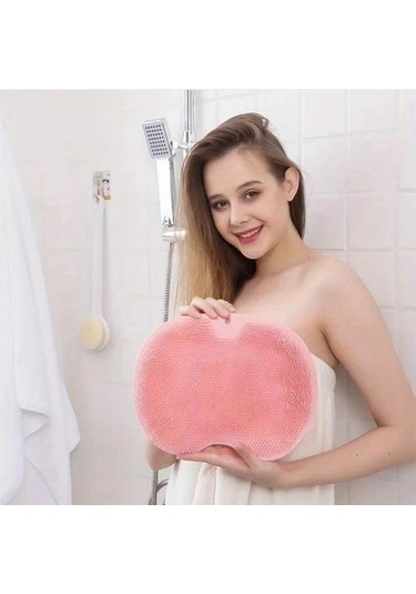 Willowhaven Mavi Dayanıklı Neopren Duş Matı Derin Peeling Ve Sırt Fırçası