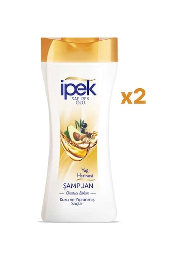 İpek Kuru ve Yıpranmış Saçlar İçin Yağ Haznesi Şampuan 2 x 450 ML