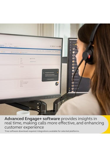 Jabra Engage 40 UC Duo Kablolu Kulak Üstü Kulaklık
