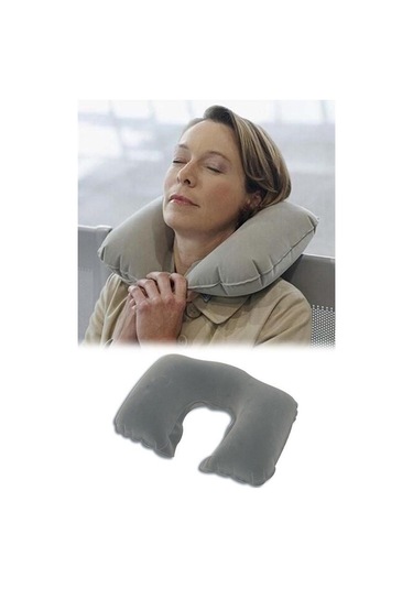 Sıladanal Seyahat Yolculuk Uyku Boyun Yastığı Ergonomik Ortopedik Yastık Siyah