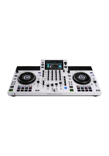 Denon Sc Live 4 4-deck Standalone Dj Kontrolcü, 7" Dokunmatik Ekran, Dahili Hoparlörler Ve Wı-fı - Beyaz