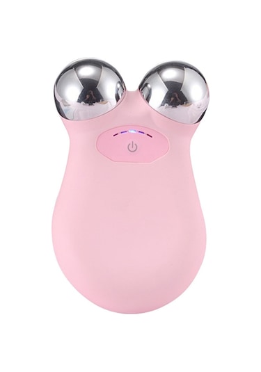 Kosona Evde Kullanalım Yüz Gerginleştirici - Pembe Mikro Akım Ems Yüz Masaj Cihazı Zayıflatıcı Güzellik Aleti Pembe