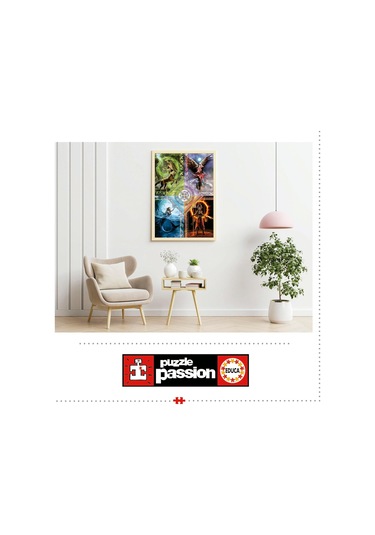 Educa 1500 Parçalık Elementlerin Sihirli Yıldız Tablosu Puzzle - 19941 - Elemental Magic Star Chart Anne Stokes