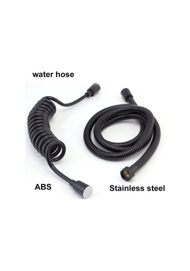 Joyhub Mingjin Shop2 H Tarzı Siyah Tuvalet Püskürtücü Duş Başlığı Abs Paslanmaz Çelik Kendini Temizleyen El Wc Banyo Yıkama Bide Musluk Püskürtme Tabancası Su Hortumu Qmpoxb Beyaz