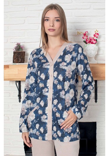 Limissi Viskon Pijama Takımı Lacivert