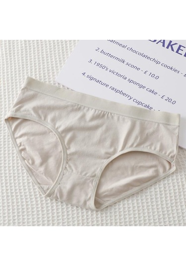 Mor Kadın Tamamı Pamuklu İç Giyim Trackless Rahat Nefes Alabilir Basit Tatlı Düz Renk Pantolon Mor