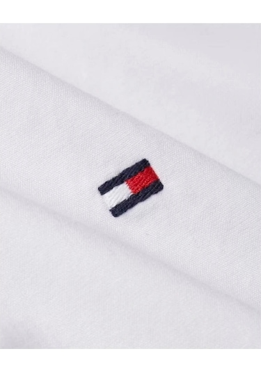 Tommy Hilfiger Flex Poplin Düz Normal Kesim Gömlek Beyaz Çok Renkli Tommy Hilfiger Flex Poplin Düz Normal Kesim Gömlek Beyaz Çok Renkli