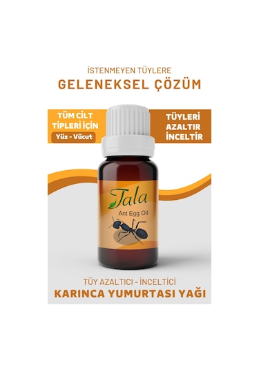 Tala Tüy Azaltıcı Dökücü ve İnceltici Karınca Yumurtası Yağı 20 ML