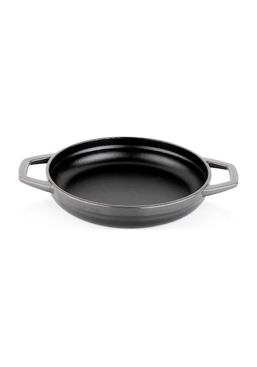Schafer Guss Chef Döküm Sahan Çift Kulplu 19 Cm 1 Parça-gri Gri