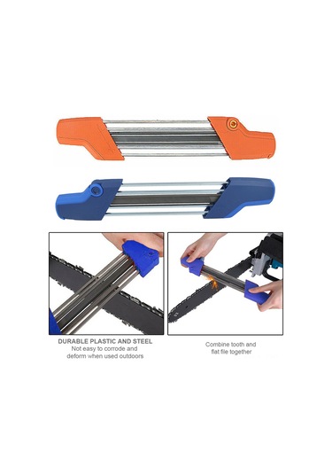 Reedark El Tipi Testere Bileme Aleti - 2 Si 1 Arada Portatif Ve Ergonomik Tasarım, 4 Farklı Çap Seçeneği