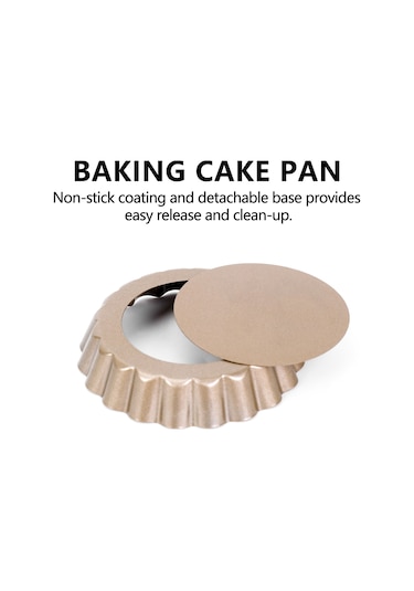 Xurunkeji Tart Kalıbı, 4 İnç Mini Kiş Kalıbı, Çıkarılabilir Tabanlı Yapışmaz Kalıp, Fırında Pişirme İçin Karbon Çelik Altın Turta Kalıbı. 4 Paket Altın Xurunkeji Tart Kalıbı, 4 İnç Mini Kiş Kalıbı, Çıkarılabilir Tabanlı Yapışmaz Kalıp, Fırında Pişirme İçin Karbon Çelik Altın Turta Kalıbı. 4 Paket Altın