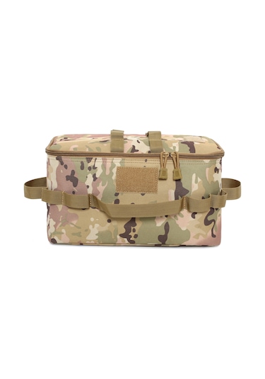 Vkemall "kamp Çantası: Büyük Kapasiteli, Su Geçirmez, Taşınabilir Kamp Malzemeleri Organizatörü" Cp Kamuflaj