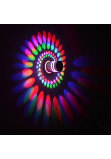 Soulader 3w Led Işık Kaynağı İle Modern Dekoratif Spiral Aplik Avize Modeli Çok Renkli