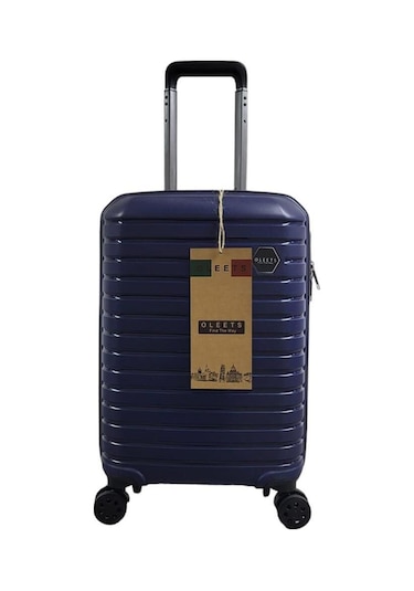 Oleets Kabin Boy Polipropilen Süper Esnek Kırılmaz Tekerlekli Valiz-bavul Mavi