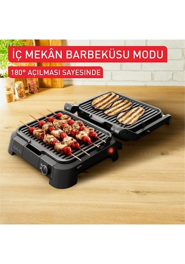 Tefal SuperGrill 3in1 6 Dilim Kapasiteli 2000 Watt Barbekü Izgara ve Tost Makinesi