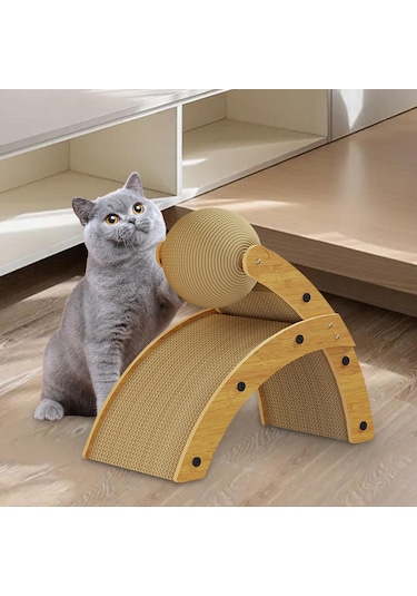 Suntek Kedi Tırmalama Pedi Oluklu Topu El 25,6cmx51,7cmx49,5cm